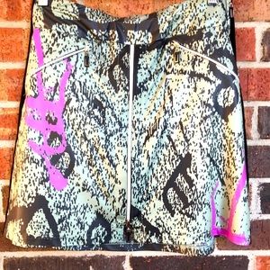 Jamie Sadock Multicolor Graphic Midi Skirt